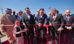 رئيس الوزراء يفتتح خط سكة حديد حجامة- ساوة بالمثنى و3 جسور كونكريتية